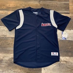 TF TrueFan Los Angeles Dodgers Baseball Jersey Size Mens Large Blue NWT